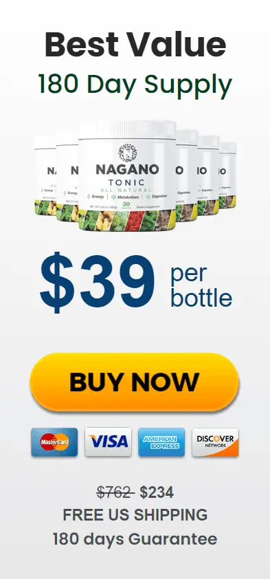 Nagano lean belly tonic 6 bottles