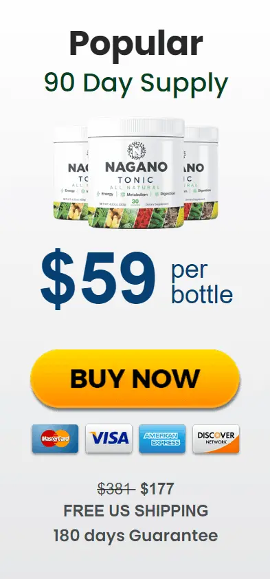 Nagano lean belly tonic 3 bottles